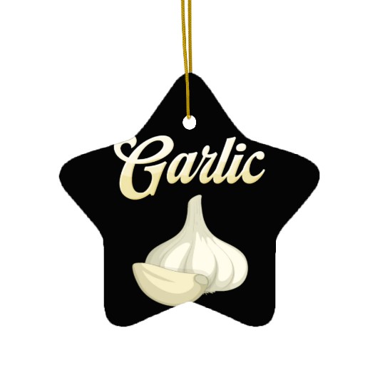 Garlic lover, Garlic Head, Garlic gift Ceramic Ornaments