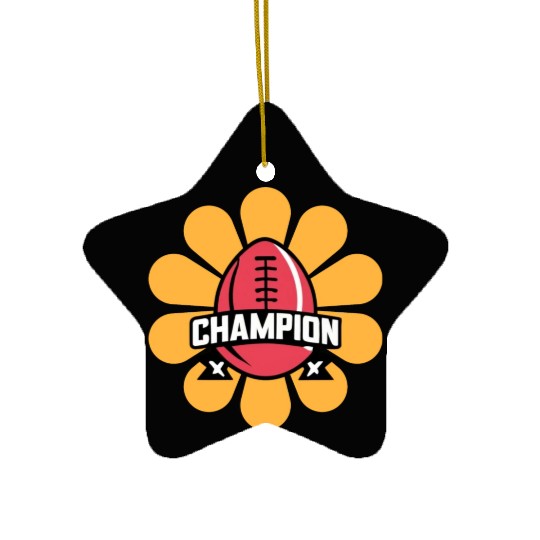 Fantasy Football Champion Ceramic Ornaments