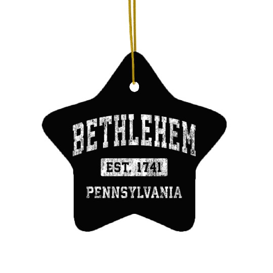 Bethlehem Pennsylvania Pa Established Sports Ceramic Ornaments