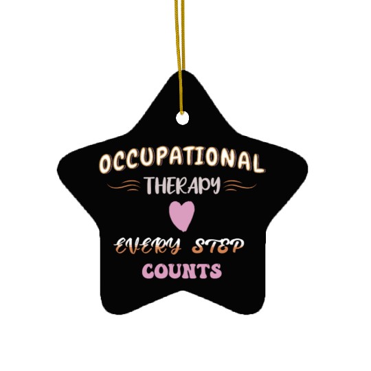 Occupational Therapy OTEvery Step Counts Vintage Ceramic Ornaments