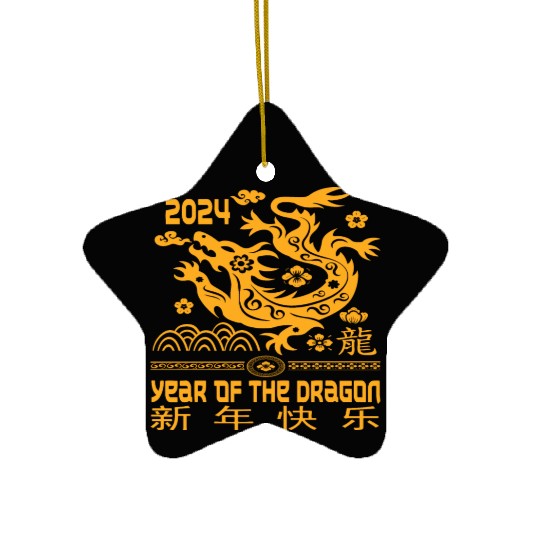 Zodiac Chinese New Year 2024 | Year Of The Dragon Ceramic Ornaments