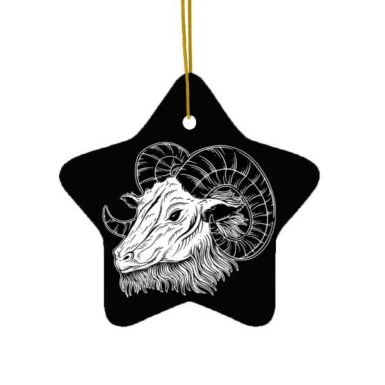 Baphomet Goat Horn Art Ceramic Ornaments