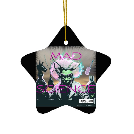 Gangsta Gorilla-Mad Science Ceramic Ornaments