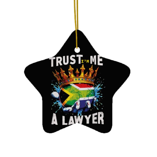 South african case i'm a lawyer, anti zionist idea Ceramic Ornaments
