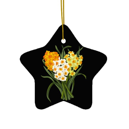 Daffodil Bunch Daffodils He Daffodil Ceramic Ornaments