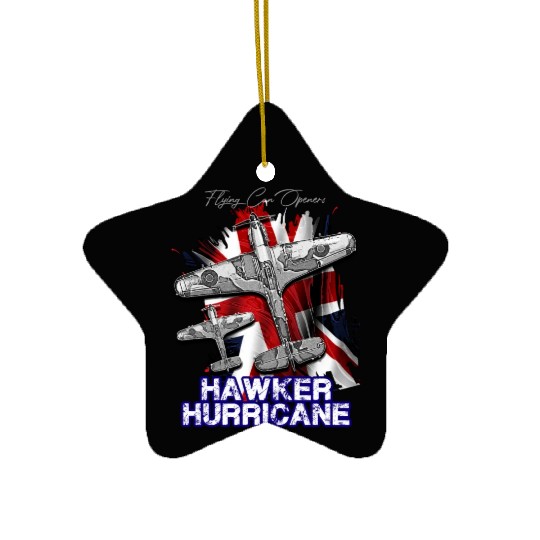 The Hawker Hurricane British single-seater monopla Ceramic Ornaments