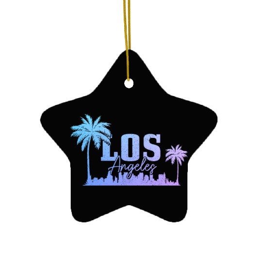 Los Angeles California LA Gift Ceramic Ornaments