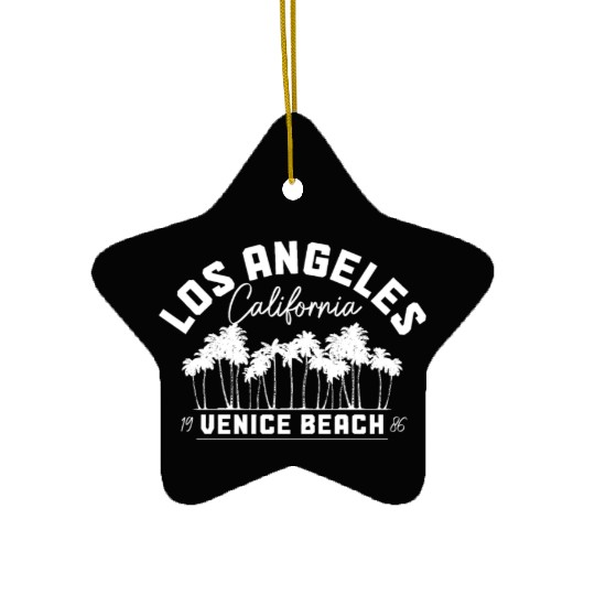 Los Angeles California LA Gift Ceramic Ornaments