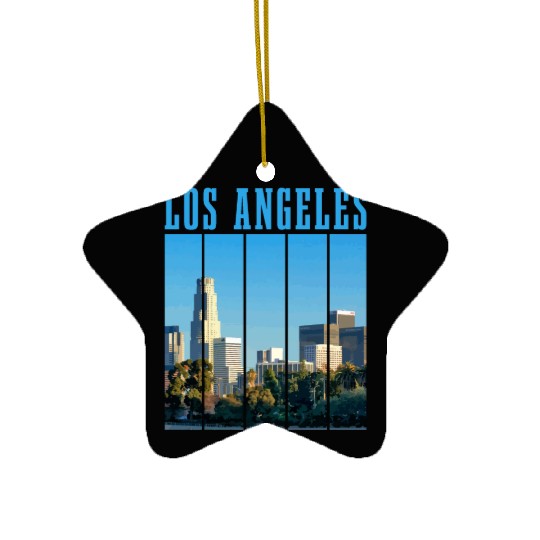 Los Angeles California LA Gift Ceramic Ornaments