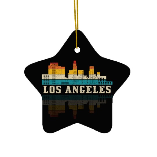 Los Angeles California LA Gift Ceramic Ornaments