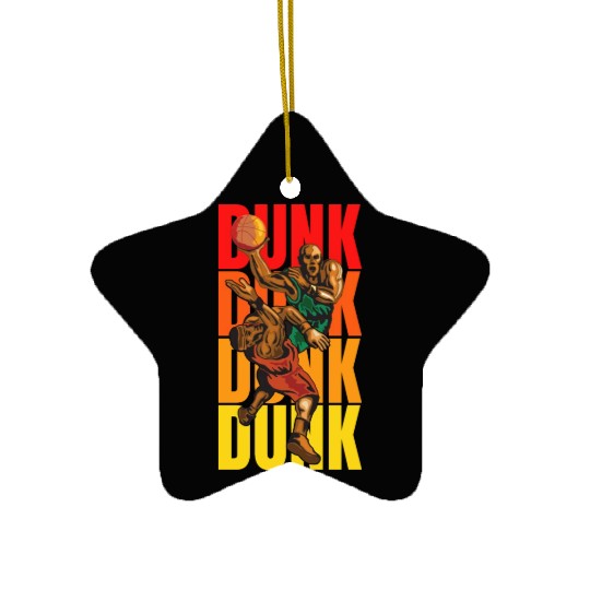 Dunk basketball Ceramic Ornaments