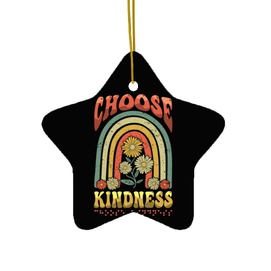 Choose Kindness Braille Alphabet Braille Retro Ceramic Ornaments