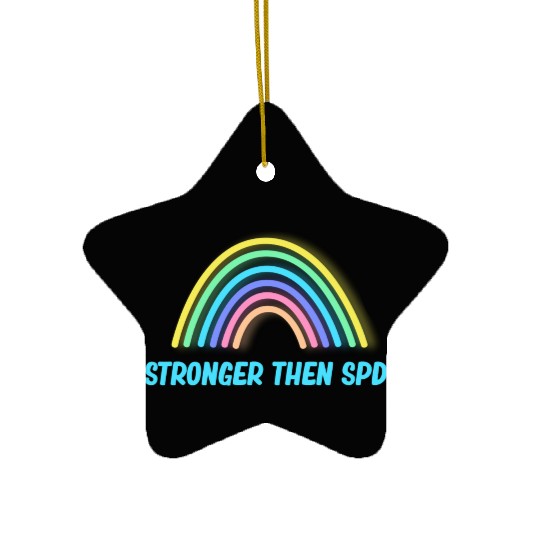 Stronger Than SPD Awareness Disorder Toddler Ceramic Ornaments