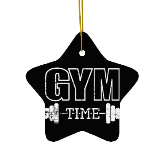 Gym Time Muscle Training Ceramic Ornaments