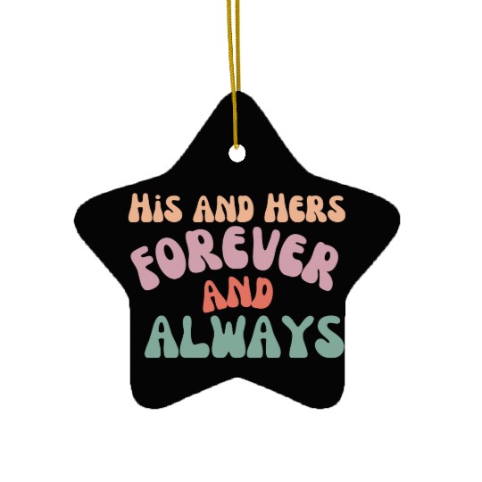 His and Hers Ceramic Ornaments