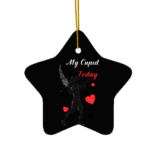 Angel of love, my cupid today. Ceramic Ornaments