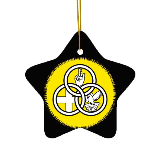 God Trinity Sunday Father Son Holy Spirit Ceramic Ornaments