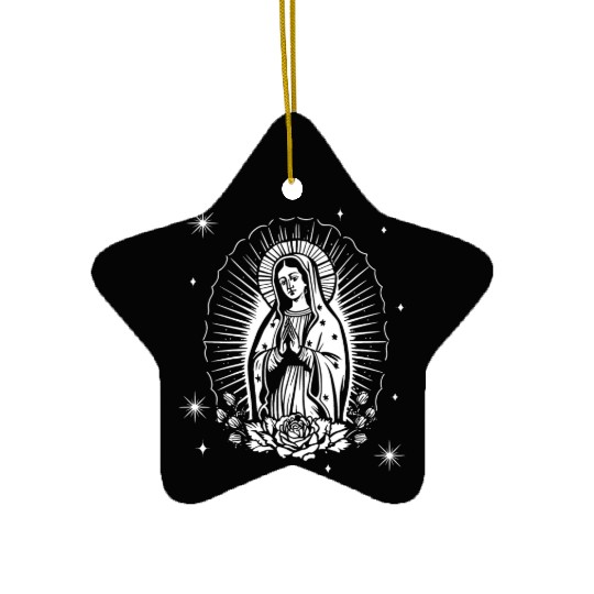 Virgen de guadalupe Ceramic Ornaments