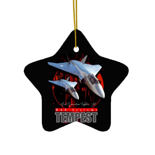 BAE Systems Tempest Next-Generation Fighter Jet Ceramic Ornaments