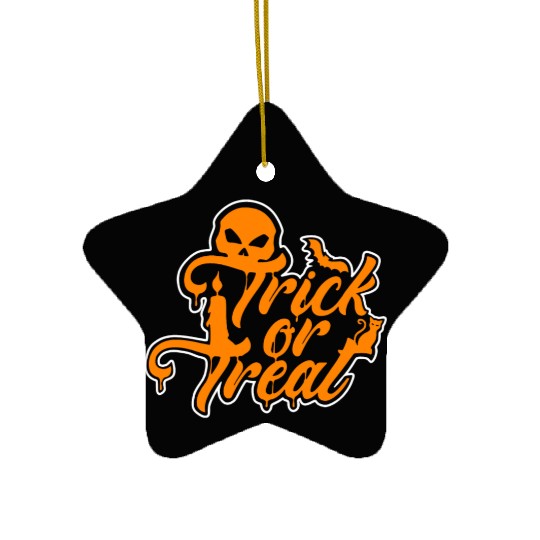 Trick Or Treat Ceramic Ornaments