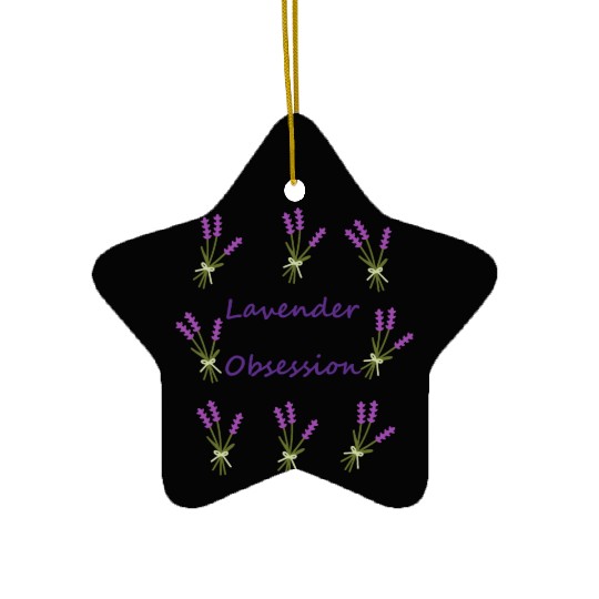 Aromatherapy Lavender Obsession Ceramic Ornaments
