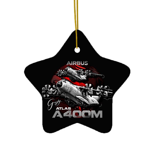 A400M Atlas Tactical Airlifter Heavy Aircraft Ceramic Ornaments