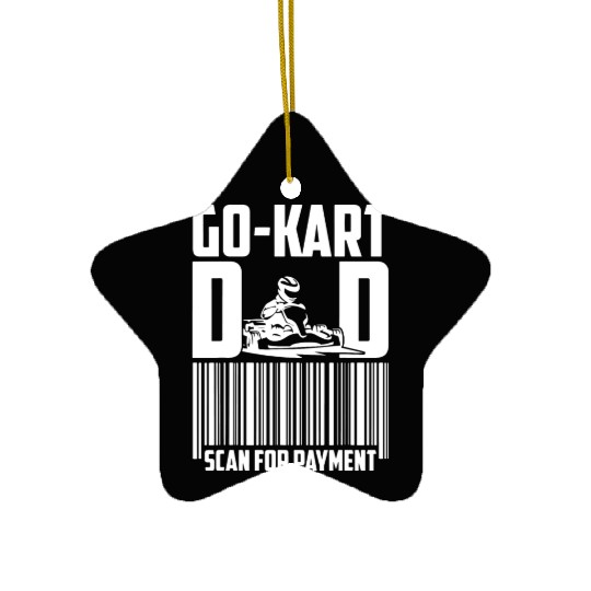 Go Kart Racing Dad Payment Karting Go Cart Racer Ceramic Ornaments