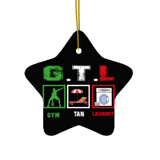 Gym Tan Laundry GTL New Italian Flag apparel Ceramic Ornaments