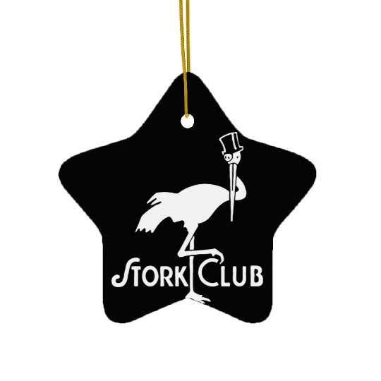 Stork Club Vintage Design Hollywood Club Ceramic Ornaments