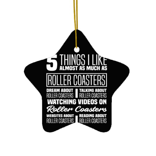 Roller Coaster Riding Roller Coaster Fan Ceramic Ornaments