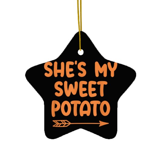 My Sweet Potato Couple Women Ceramic Ornaments