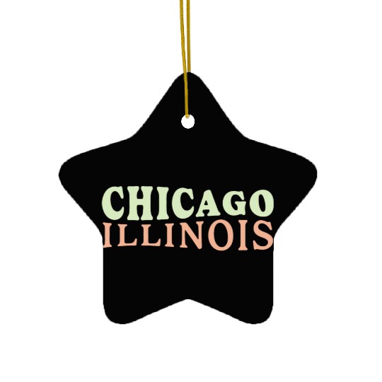Chicago (IL) USA Ceramic Ornaments