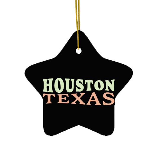 Houston (TX) USA Ceramic Ornaments
