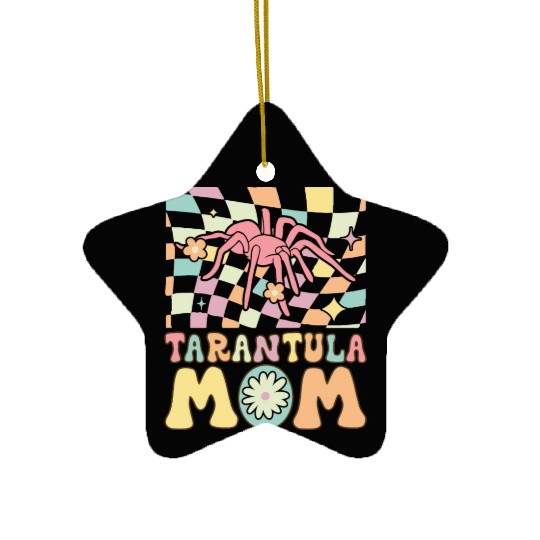 Groovy Female Tarantula Lover Spider Ceramic Ornaments