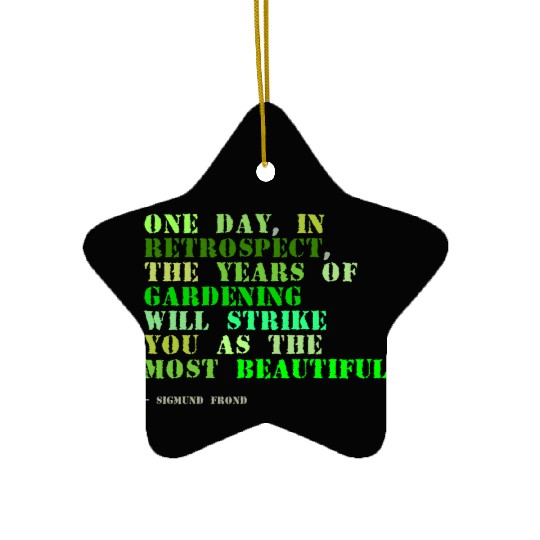 Plant sayings fake sigmund freud quote Ceramic Ornaments