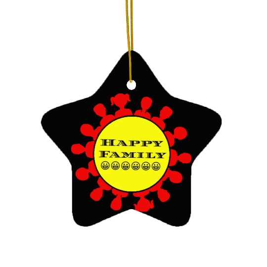 Happy family Ceramic Ornaments