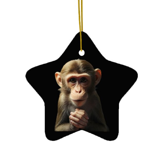 Productivity Unleashed: The Working Monkey Ceramic Ornaments