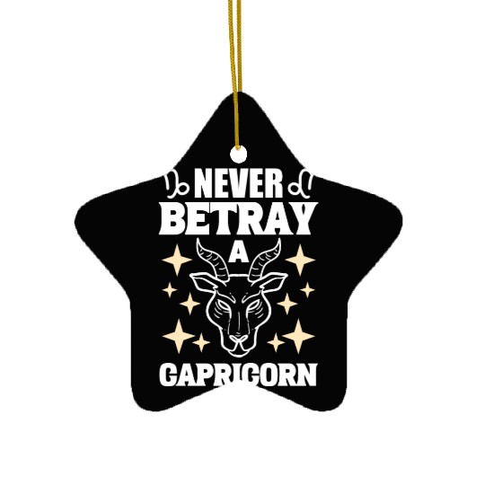 Capricorn Zodiac Sign Tarot Card Reader Ceramic Ornaments