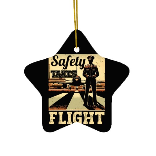 Airport Safety Officer Aviation Airport Jobs Ceramic Ornaments