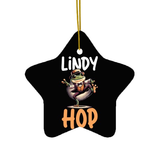 Lindy Hop Dancer Swinging Dancing Swing Dance Ceramic Ornaments