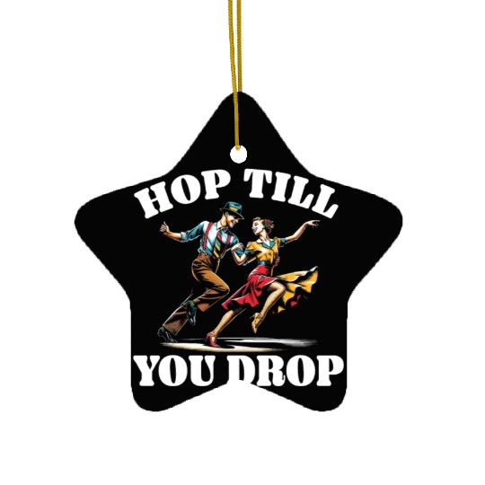 Lindy Hop Dancer Swinging Dancing Swing Dance Ceramic Ornaments