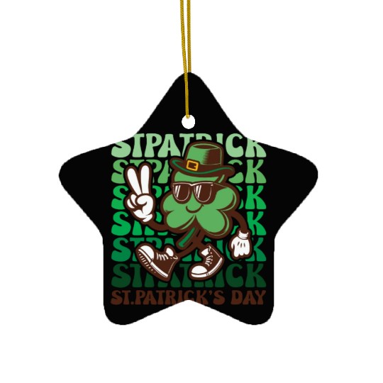 St. Patrick's Day Ireland Irish Green Ceramic Ornaments