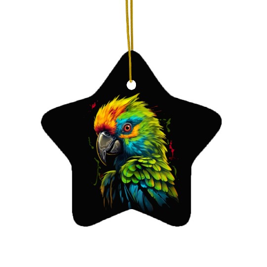 Macaw Parrot for a Bird Lover Animal Lover Ceramic Ornaments