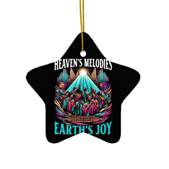 Gospel Music Religious Bible Scripture Christian Ceramic Ornaments