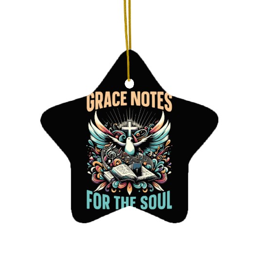 Gospel Music Religious Bible Scripture Christian Ceramic Ornaments