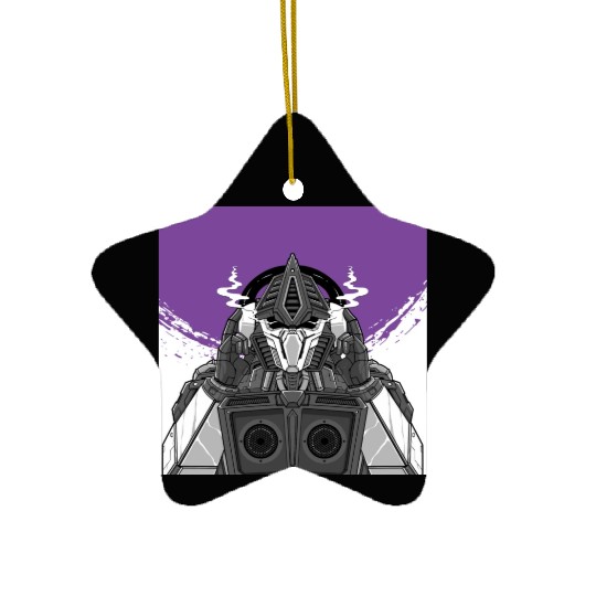 Mech Robot Square Poster (R80) Ceramic Ornaments