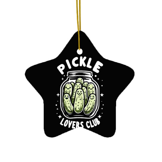 Pickle Lover Funny Pickle Dill pickle Pickled Ceramic Ornaments