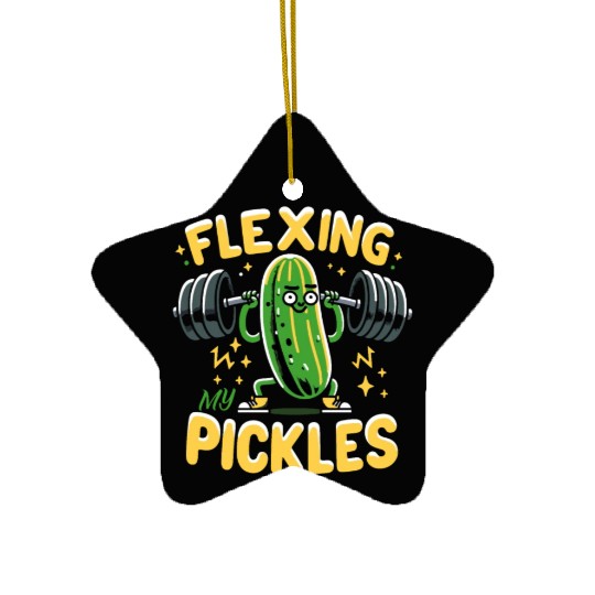 Pickle Lover Funny Pickle Dill pickle Pickled Ceramic Ornaments