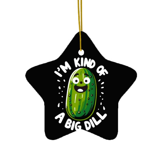 Pickle Lover Funny Pickle Dill pickle Pickled Ceramic Ornaments