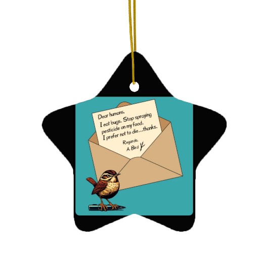 Cute Little Angry Bird Design Ceramic Ornaments